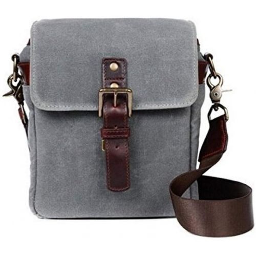  ONA - The Bond Street - Camera Messenger Bag - Smoke Waxed Canvas (ONA5-064GR)