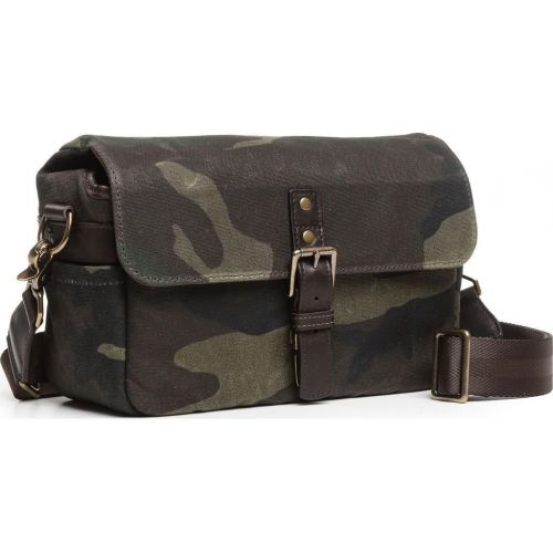  ONA Bowery Camouflage Camera Bag, Waxed Canvas & Leather