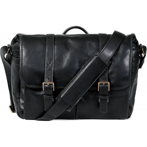  ONA - The Brixton - Camera Messenger Bag - Black Leather (ONA5-013LBL)
