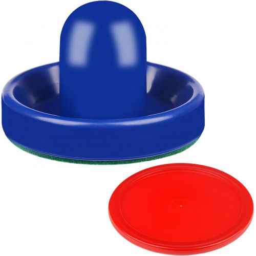  [아마존베스트]ONE250 Air Hockey Pushers and Red Air Hockey Pucks, Goal Handles Paddles Replacement Accessories for Game Tables (4 Striker, 4 Puck Pack)