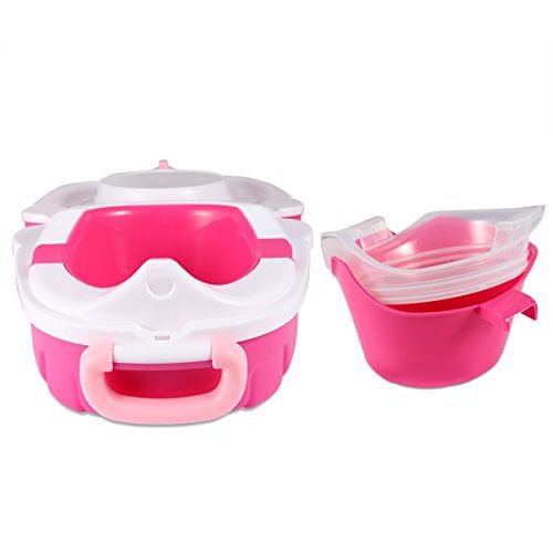  [아마존베스트]ONEDONE Portable Travel Potty Urinal for Boys and Girls Camping Car Travel - Perfect Mommys Helper for Potty Training (Girl)