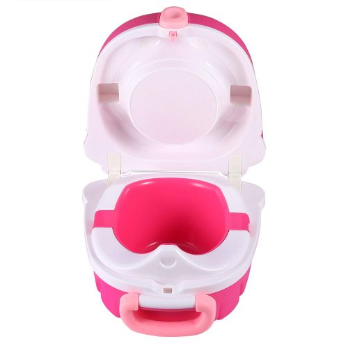  [아마존베스트]ONEDONE Portable Travel Potty Urinal for Boys and Girls Camping Car Travel - Perfect Mommys Helper for Potty Training (Girl)