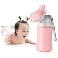 [아마존베스트]ONEDONE Portable Baby ChildPottyUrinal Emergency Toilet for Camping Car Travel and Kid Potty Pee Training (Pink)