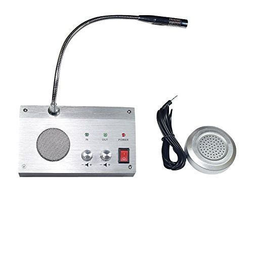  ONETAK Bank Counter Window Intercom System Dual-way Intercommunication Microphone 3W
