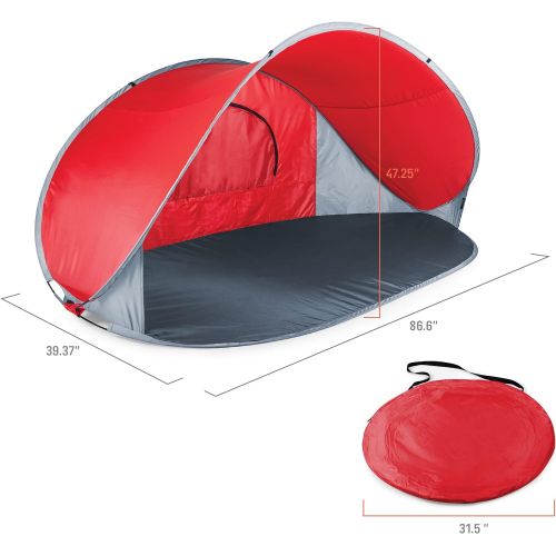  ONIVA - a Picnic Time Brand Manta Portable Pop-Up Sun/Wind Shelter, Red