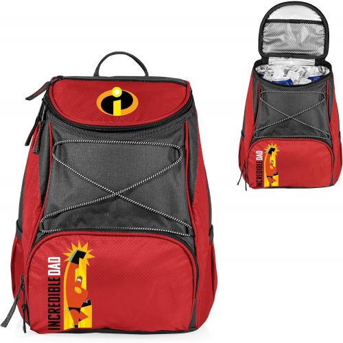  Pixar Disney Incredibles 2 Mr. Incredible PTX Insulated Cooler Backpack, Red
