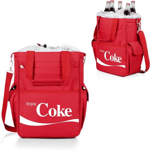  ONIVA - a Picnic Time Brand Coca-Cola Activo Cooler Tote Bag, 13.5 x 5.5 x 14, Enjoy Coke-Red