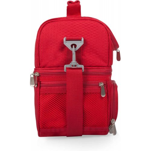  ONIVA - a Picnic Time brand - Enjoy Coke Pranzo Lunch Bag - Insulated Lunch Box with Picnic Set - Lunch Cooler Bag, (Red)