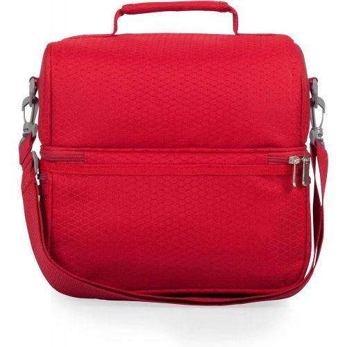  ONIVA - a Picnic Time brand - Enjoy Coke Pranzo Lunch Bag - Insulated Lunch Box with Picnic Set - Lunch Cooler Bag, (Red)