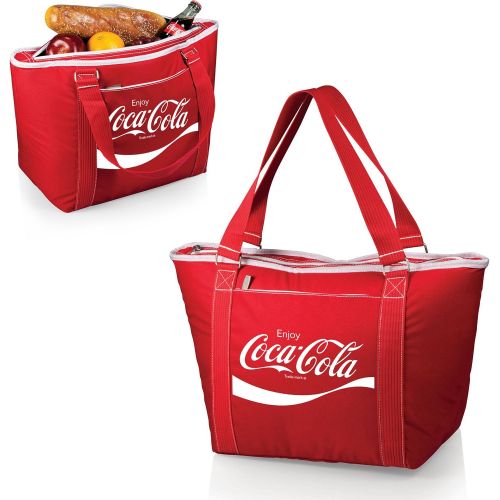  ONIVA - a Picnic Time brand - Enjoy Coca-Cola Topanga Tote Cooler Bag - Soft Cooler Bag - Picnic Cooler, (Red)