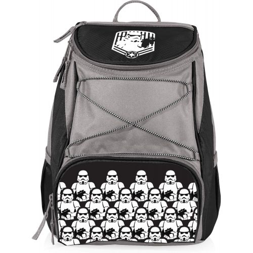  ONIVA - a Picnic Time brand - Star Wars Storm Trooper PTX Backpack Cooler - Soft Cooler Backpack - Insulated Lunch Bag, (Black with Gray Accents)