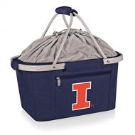 ONIVA - a Picnic Time brand Illinois Fighting Illini - Metro Basket Collapsible Cooler Tote, (Navy Blue)