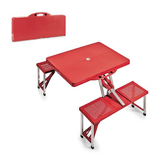  ONIVA - a Picnic Time Brand Portable Folding Picnic Table with Seating for 4, Red