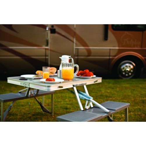  ONIVA - a Picnic Time Brand Portable Folding Table with Aluminum Frame