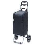 ONIVA - a Picnic Time brand ONIVA - a Picnic Time Brand Insulated Cart Cooler with Wheeled Trolley, Black