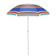 ONIVA - a Picnic Time brand ONIVA - a Picnic Time Brand Outdoor Sunshade Umbrella, Multi-Color Stripe