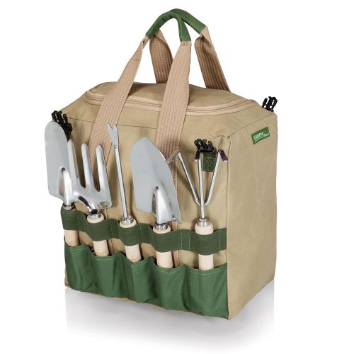  ONIVA - a Picnic Time brand ONIVA - a Picnic Time Brand Gardener 5-Piece Garden Tool Set With Tote And Folding Seat