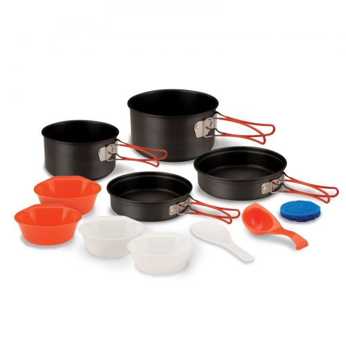  Stansport 2 Person Cook Set, Hard Anodized Aluminum