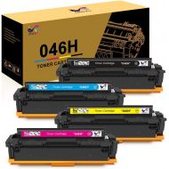 [아마존 핫딜] [아마존핫딜]ONLYU Compatible Toner Cartridge Replacement for Canon 046 046H for Color ImageCLASS MF735Cdw LBP654Cdw MF731Cdw MF733Cdw Laser Printer (4 Pack)