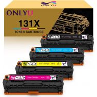 [아마존 핫딜] ONLYU Compatible Toner Cartridge Replacement for HP 131X CF210X 131A CF210A CF211A CF212A CF213A for HP Laserjet Pro 200 Color M251nw M251n M276n M276nw (Black Cyan Yellow Magenta,