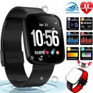 ONMet Fitness Tracker Smart Watch,1.3 Waterproof Fitness Watch Activity Tracker with Heart Rate Blood Pressure Monitor,Blood Oxygen Sleep Monitor Call Reminder Pedometer