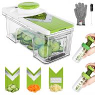 ONSON Vegetable Chopper, Food Chopper Cutter Onion Cutter Dicer, 10 in 1 Veggie Cutter Manual Mandolin for Garlic, Cabbage, Carrots, Potatoes, Tomatoes, Fruit, Salad