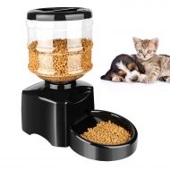 ONSON 5.5L Automatic Pet Feeder - Support LCD Screen and Voice Message Recording - Healthy，Simply Dogs Cats Food Bowl Dispenser