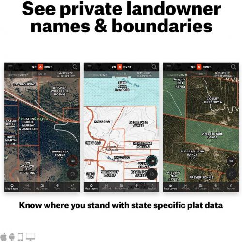  [아마존베스트]ONX Hunt Elite: Digital Map Membership for Phone, Tablet, and Computer - Color Coded Land Ownership - 24k Topo - Hunting Specific Data - Updates Hunt Chip