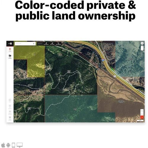  [아마존베스트]ONX Hunt Elite: Digital Map Membership for Phone, Tablet, and Computer - Color Coded Land Ownership - 24k Topo - Hunting Specific Data - Updates Hunt Chip