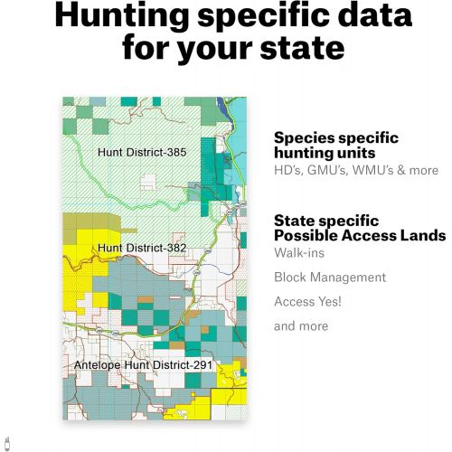  [아마존베스트]ONX Hunt: Montana Hunt Chip for Garmin GPS - Hunting Maps with Public & Private Land Ownership - Hunting Units - Includes Premium Membership Hunting App for iPhone, Android & Web