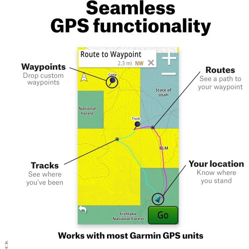  [아마존베스트]ONX Hunt: South Dakota Hunt Chip for Garmin GPS - Hunting Maps with Public & Private Land Ownership - Hunting Units - Includes Premium Membership Hunting App for iPhone, Android &