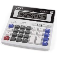 [아마존베스트]Calculator, ONXE Standard Function Scientific Electronics Desktop Calculators, Dual Power, Big Button 12 Digit Large LCD Display, Handheld for Daily and Basic Office (White)