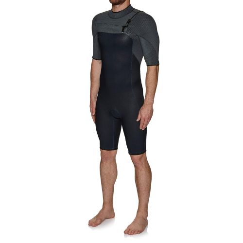  ONeill Mens Hyperfreak 2mm Chest Zip GBS Shorty Wetsuit Abyss Graphite 5036 - Breathable