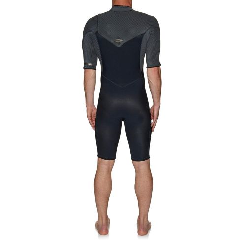  ONeill Mens Hyperfreak 2mm Chest Zip GBS Shorty Wetsuit Abyss Graphite 5036 - Breathable