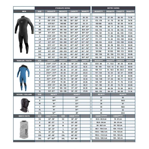  ONeill Wetsuits ONeill Mens Dive J-Type 7mm Back Zip Full Wetsuit with Hood