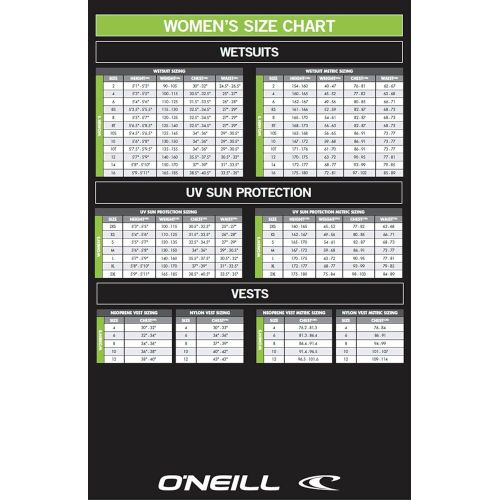  ONeill Wetsuits ONeill Womens ORiginal 3/2mm Chest Zip Full Wetsuit