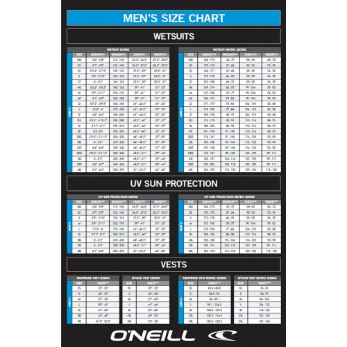  ONeill Wetsuits ONeill Mens ORiginal 32 mm Chest Zip Full Wetsuit