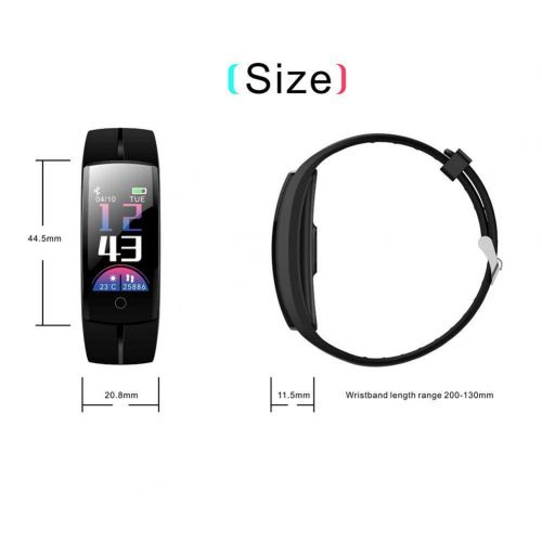  OOLIFENG IP67 Wasserdicht Aktivitatstracker, Fitness Tracker Uhr, Farbbildschirm Smart Armband, Tragbar Bluetooth Schrittzahler Fuer Kinder Frauen und Manner