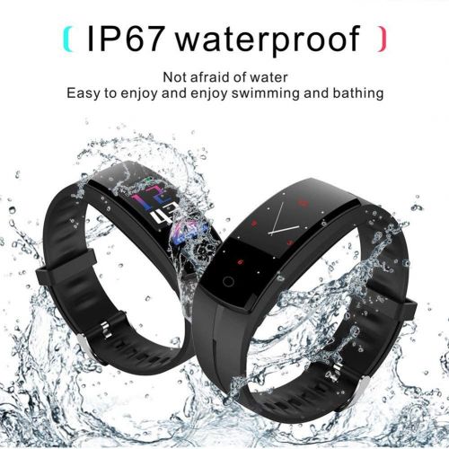  OOLIFENG IP67 Wasserdicht Aktivitatstracker, Fitness Tracker Uhr, Farbbildschirm Smart Armband, Tragbar Bluetooth Schrittzahler Fuer Kinder Frauen und Manner