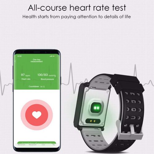  OOLIFENG Fitness Tracker and Heart Rate Monitor Compatible iOS & Android, Smart Watch, Waterproof Activity Tracker, Calorie Counter Men Women Kids