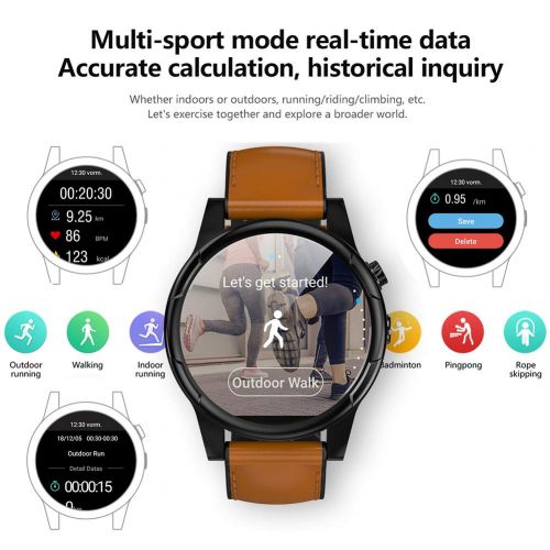  OOLIFENG Fitness Tracker Bluetooth Smart Watch Phone, 1.6 inch IPS Display 3GB/32GB 4G WiFi GPS, Heart Rate Monitor Call and Message