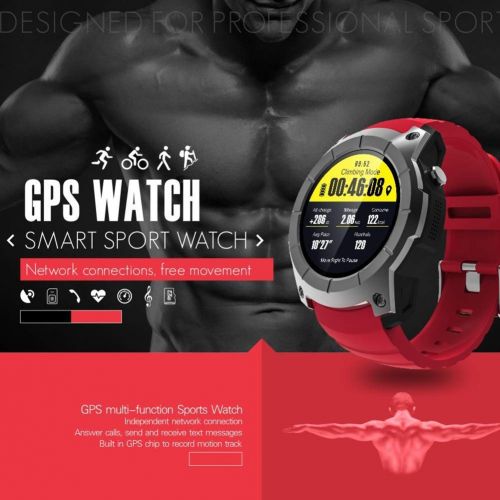  OOLIFENG Fitness Tracker,GPS Smart Watch Heart Rate Monitor SIM Card Communication Bluetooth 4.0 Sports Watches for Android iOS