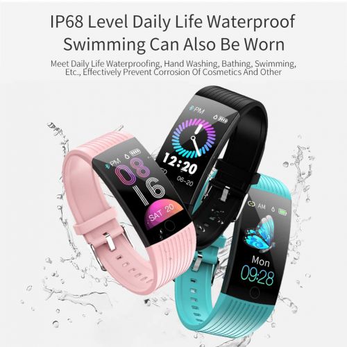  OOLIFENG Smart Watch Fitness Tracker, Waterproof Activity Wristband with Blood Pressure Heart Rate Monitor, Pedometer Compatible with iOS Android