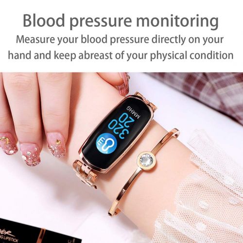  OOLIFENG Fitness Tracker, Heart Rate Blood Pressure Monitor, Waterproof Activity Tracker Color Screen Smart Wristband Pedometer Watch with Step Calories Counter