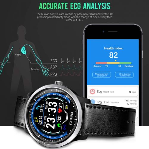  OOLIFENG IP67 Waterproof Smart Watch, Activity Tracker Watch and Blood Pressure + Heart Rate Monitor, Fitness Tracker Wristband with Pedometer for iPhone Android