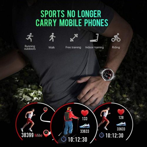  OOLIFENG IP67 Waterproof Smart Watch, Activity Tracker Watch and Blood Pressure + Heart Rate Monitor, Fitness Tracker Wristband with Pedometer for iPhone Android