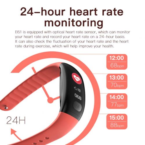  OOLIFENG Smart Watch Fitness Tracker, Activity Tracker Waterproof Smart Bracelet with Blood Pressure Monitor Compatible for Men Women