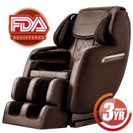 OOTORI SL Massage Chair, Full Body Air Massage, 3-ROW-Footroller, Roller Massage from Neck to hip, Yoga Stretching Function, w/Bluetooth Heating (Black)