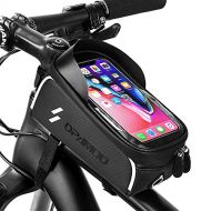 Opamoo Bike Phone Front Frame Bag - Waterproof Bicycle Top Tube Cycling Phone Mount Pack Phone Case for 6.5’’ iPhone Plus xs max