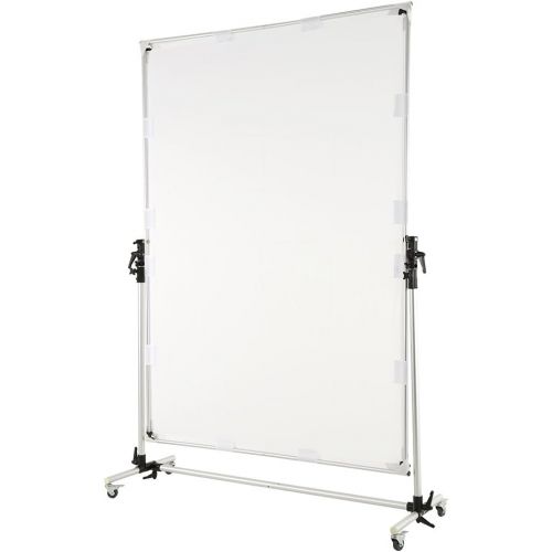  OPENCLOUD Falcon Eyes Pro Studio Solutions 150cm x 200cm (59in x 78.7in) Sun Scrim - Collapsible Frame Diffusion & SilverBlack Reflector Kit with Pulley can be moved Handle